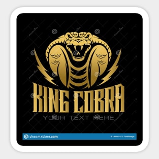 King cobra best T-shirt designers Sticker